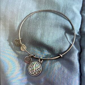 Silver Charm Bangle Bracelet